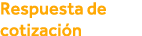 Respuesta de cotización